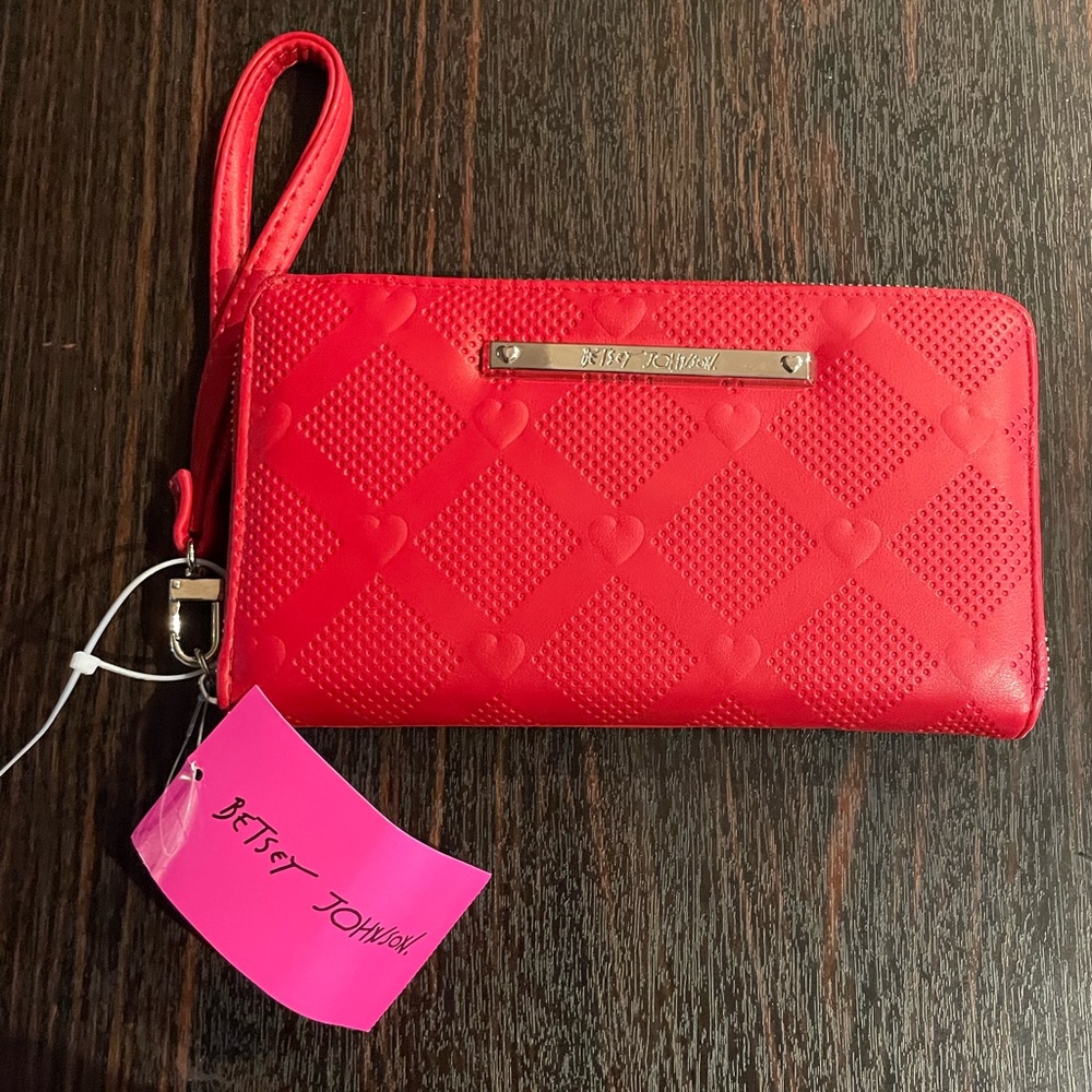 NWT Betsey Johnson Zip Wallet